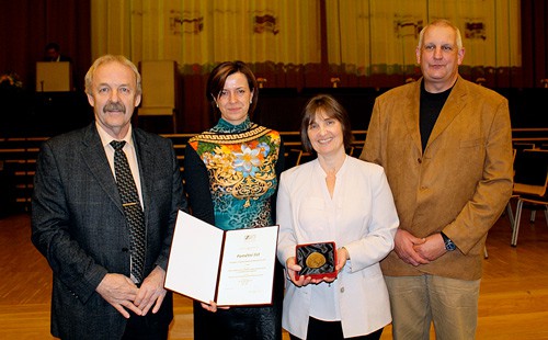(zleva): plk. Ing. Bc. Jiří Rulc, v. v.; Ing. Helena Chaloupková, Ph.D.; Ing. Ivona Svobodová, Ph.D.; Ing. Roman Končel, mjr. v. v.